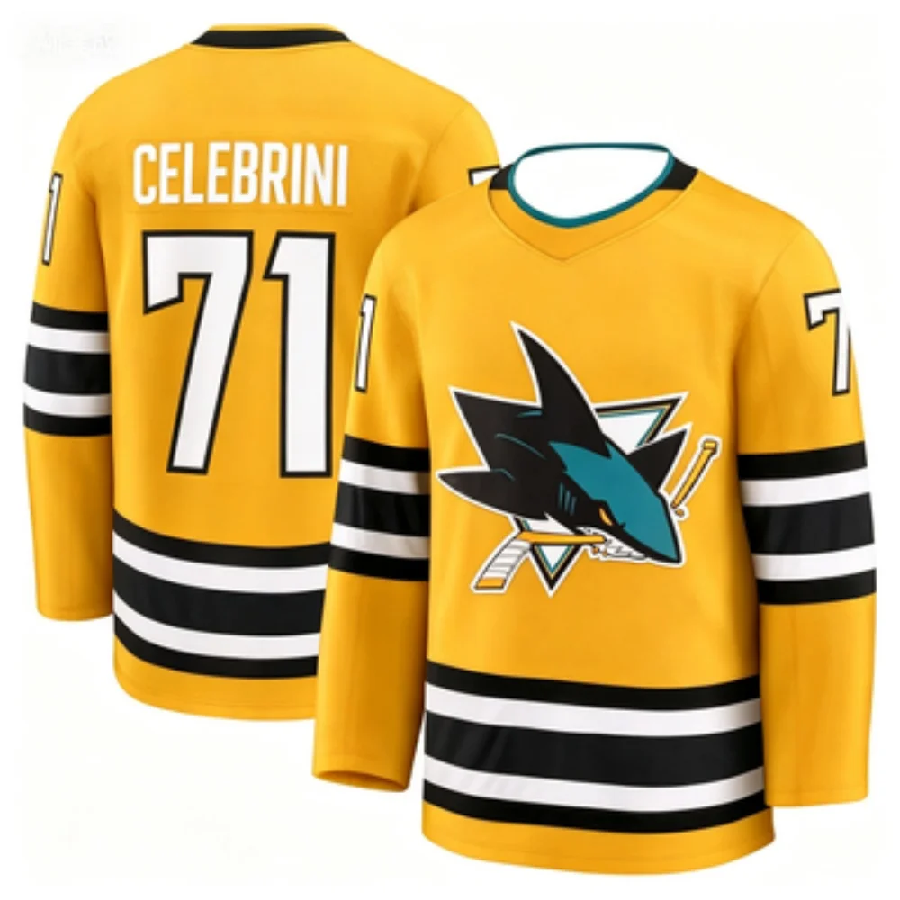 Professional Ice Hockey Jersey No.71 Long-sleeve Game Training Uniform Breathable Comfortable Sports Shirt Unisex view 4