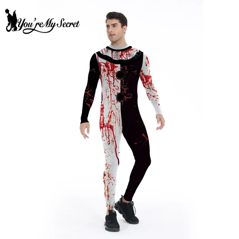 あなたは私の秘密です-子供のための恐ろしいコスプレ衣装,ハロウィーン,ホラー,怖い,ピエロ,カーニバル,パーティー,ジャンプスーツ,全身タイツ,男の子