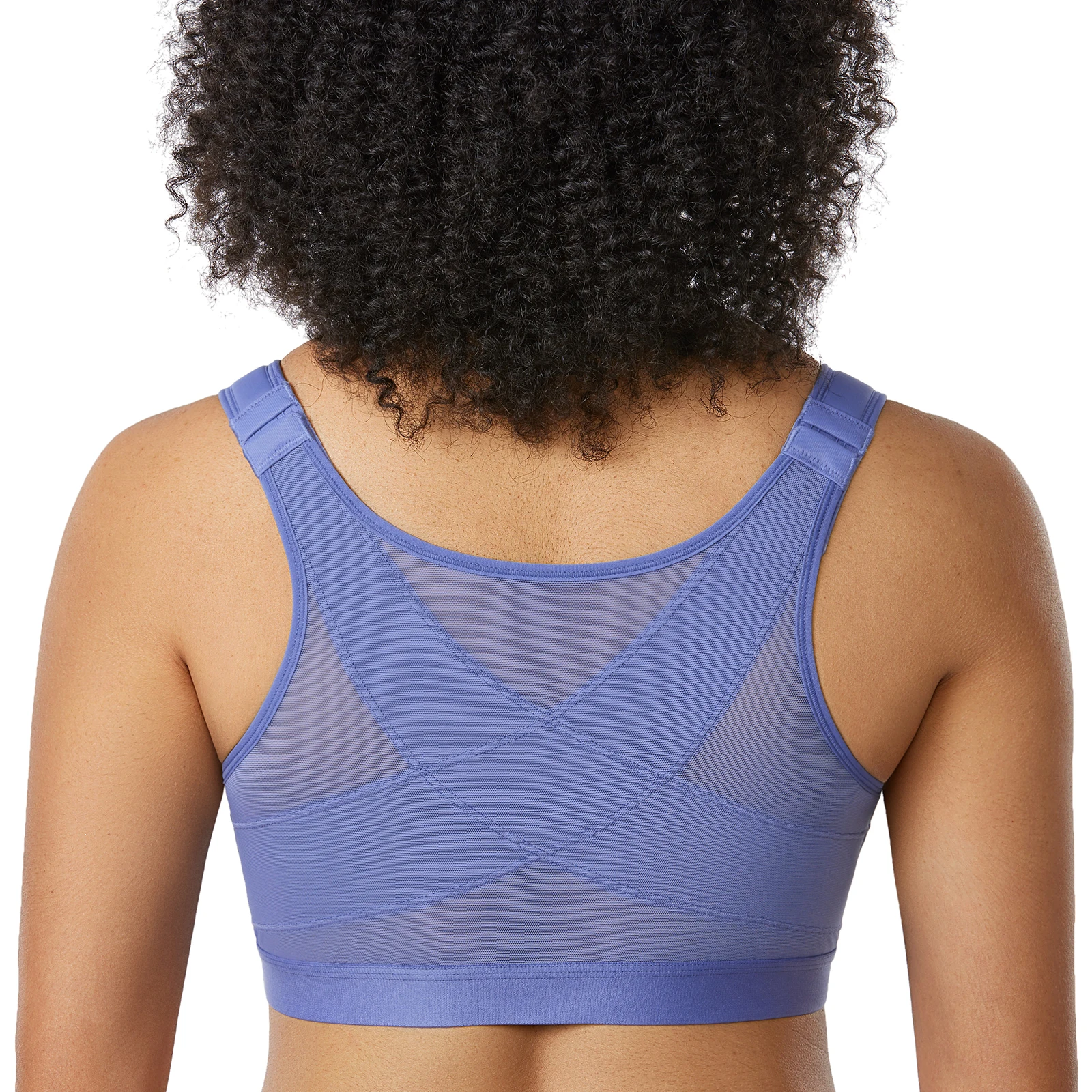 Delimira Damen Plus Size BH Front verschluss Voll abdeckung Draht frei Rückens tütze Haltung BHs nicht gepolstert