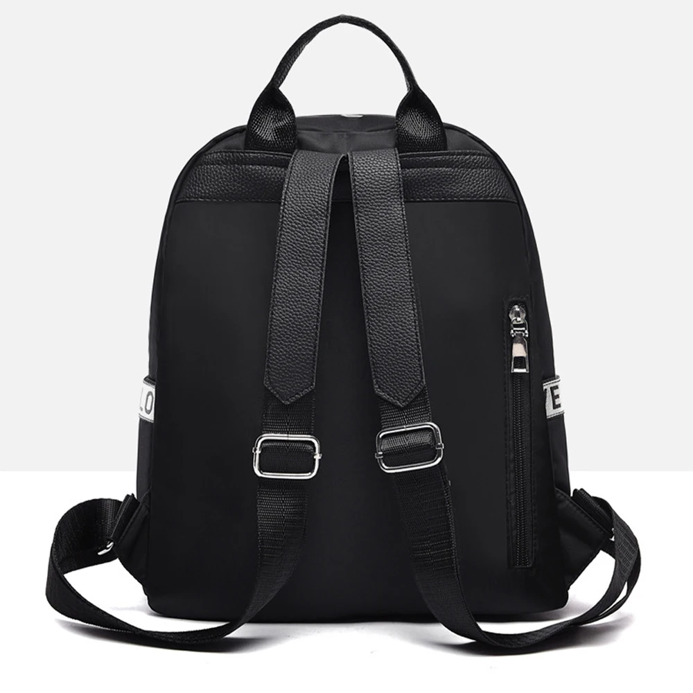 Syzm mulheres à prova dwaterproof água oxford mochila elegante cruz cinta mochila bonito da menina mochila com bola de pelúcia estudante da faculdade sacos