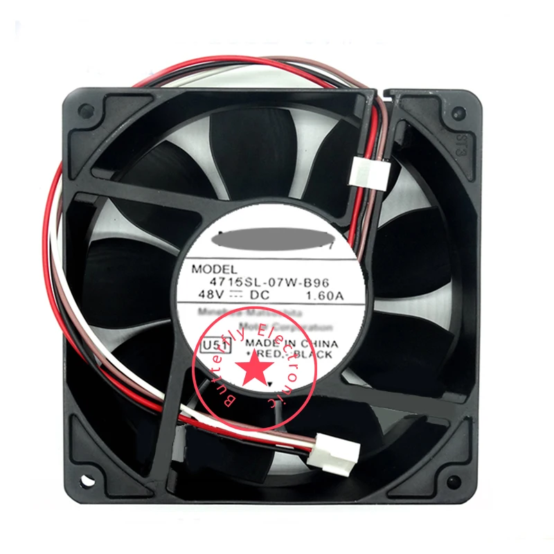 

BRAND NEW 4715SL-07W-B96 DC48V 1.60A HIGH TEMPERATURE RESISTANCE COOLING FAN COOLER