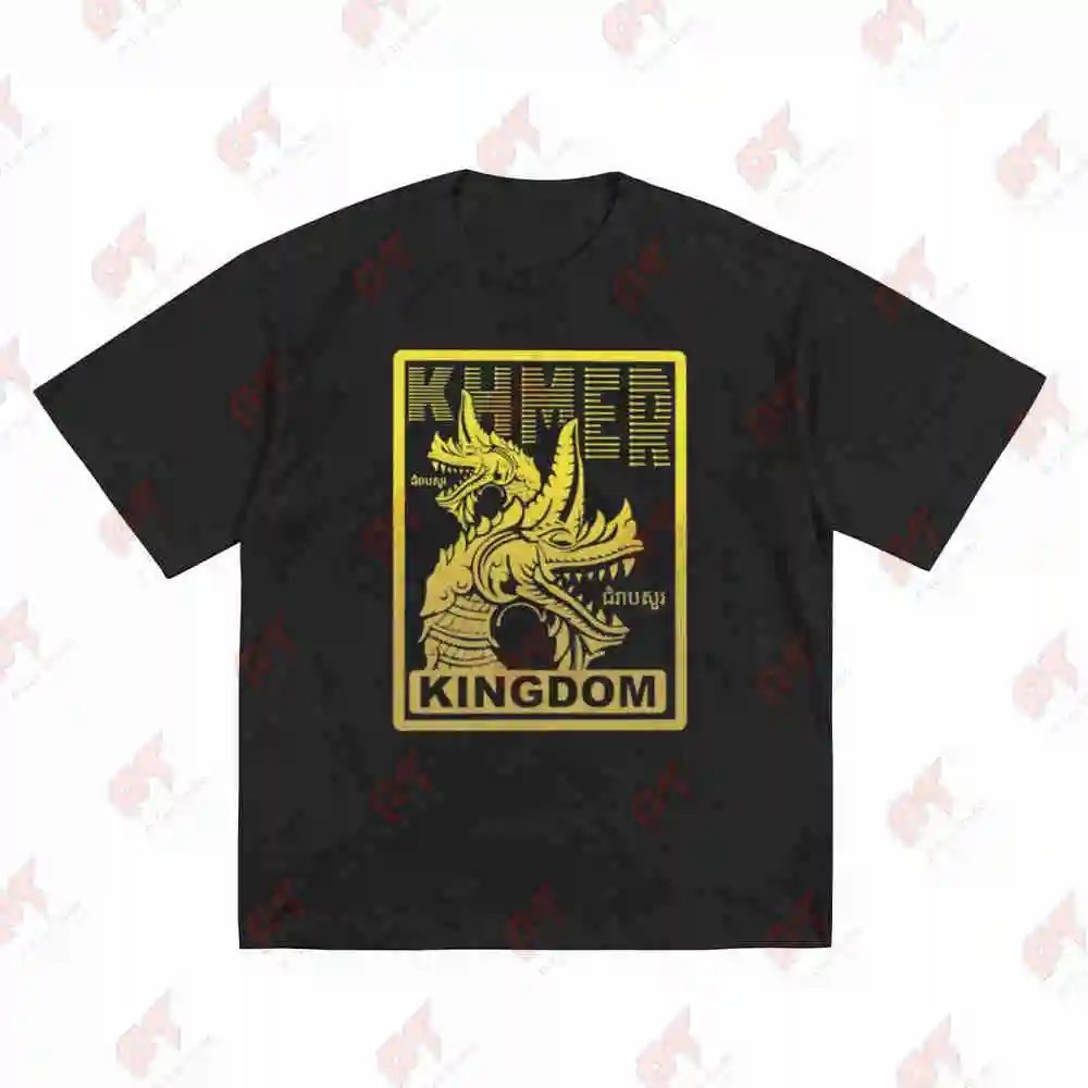 Naga Khmer Cambodian Short Sleeve Tee 100% Cotton T-Shirt