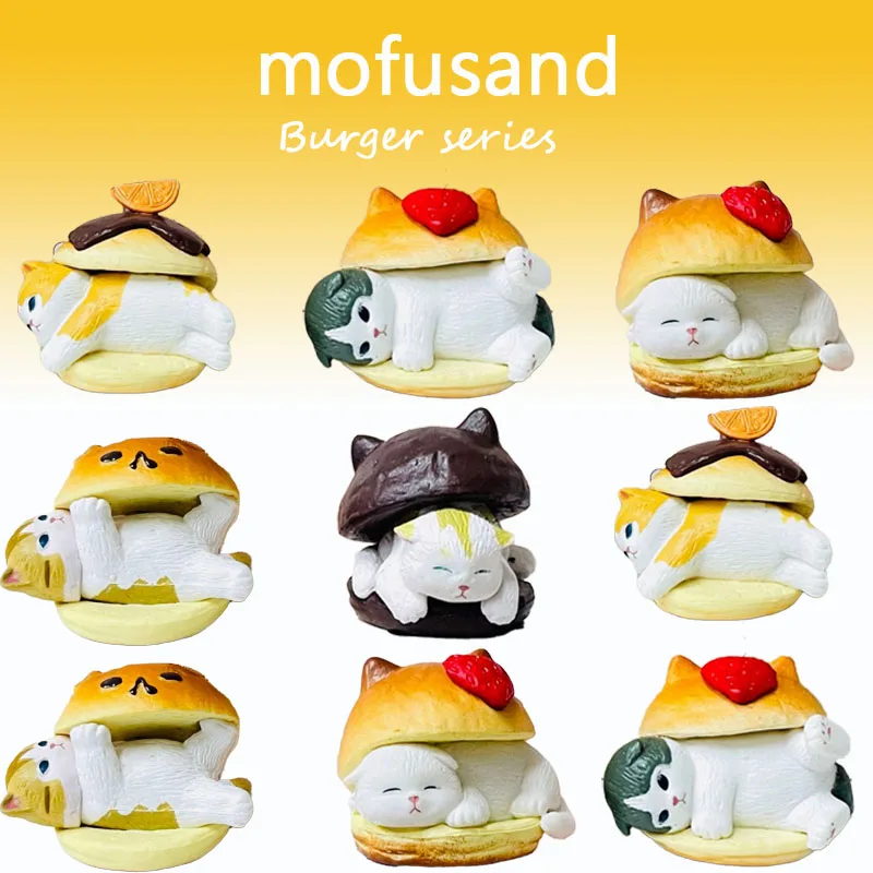 Mofusand Eikoh Box Egg Burger Kitty Collection Model Fashion Play พร้อมของขวัญวันเกิด