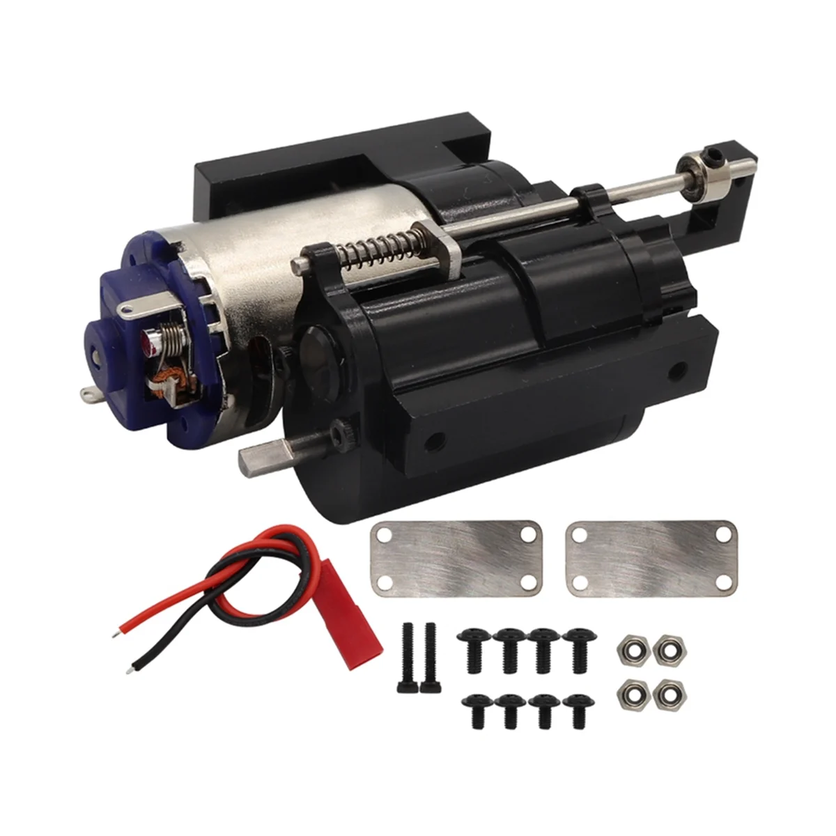 Metal 2 Speed Transmission Gearbox for C14 C24 B14 B24 MN D90 MN-90 MN98 MN99S RC Car Upgrades Parts,Black