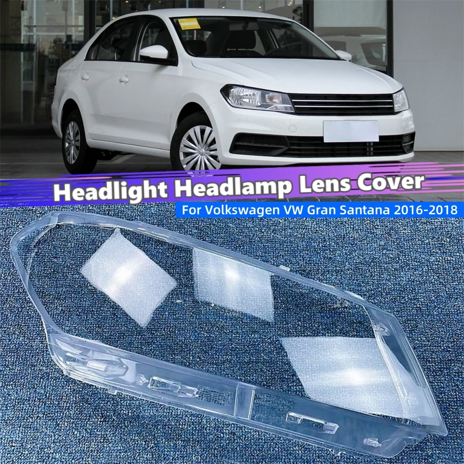 Para volkswagen vw gran santana 2016 2017 2018 acessórios automotivos habitação transparente luzes do carro escudo faróis capa da lâmpada