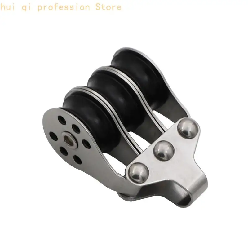 Yacht Deck Sheave Block for Marine Rope Guidance Hardware Use Metal Texture H8WE