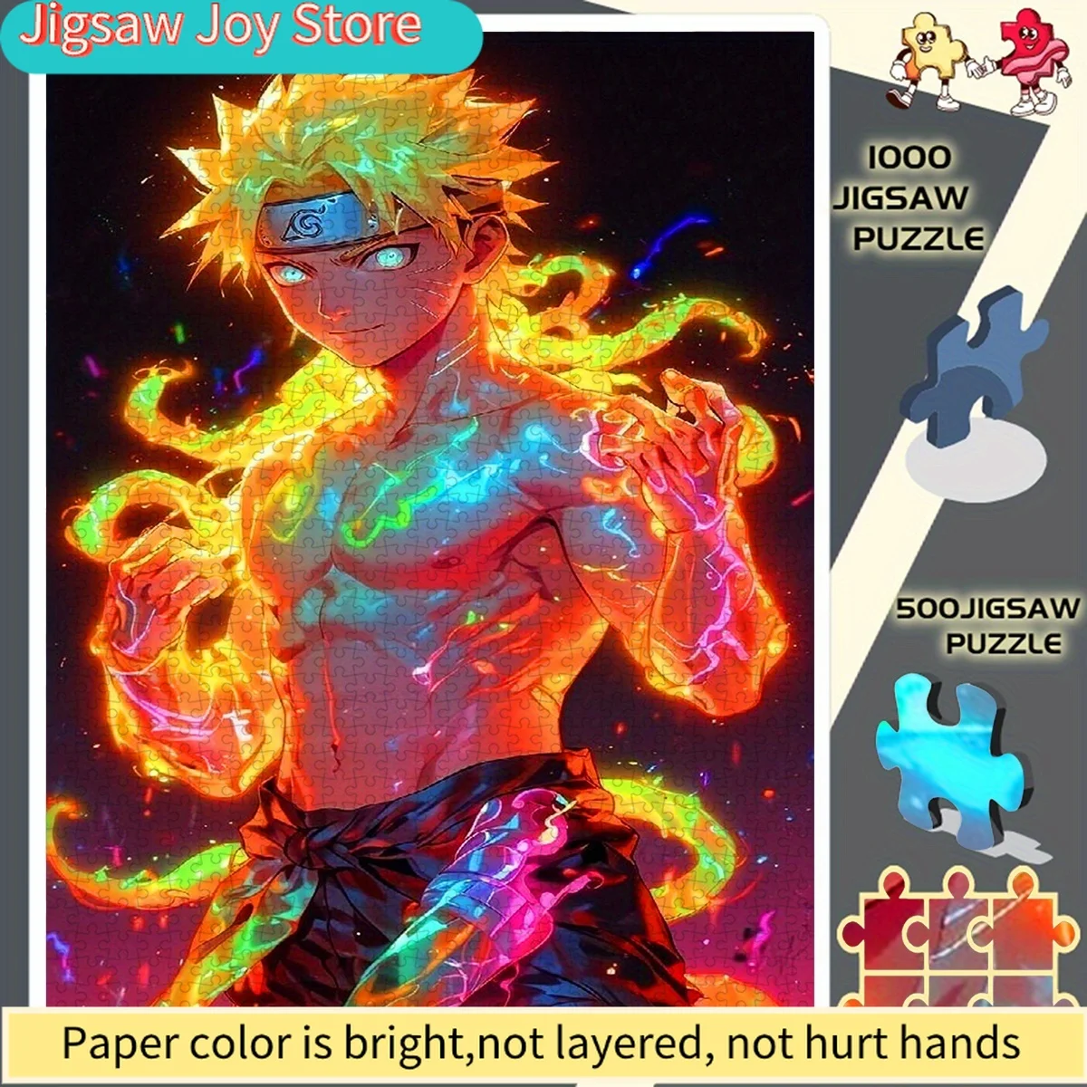 

Colorful Energy Boy Passionate Fighting Anime Character Frameless DIY Puzzle - Educational Puzzle - Interactive Puzzle - Exqui