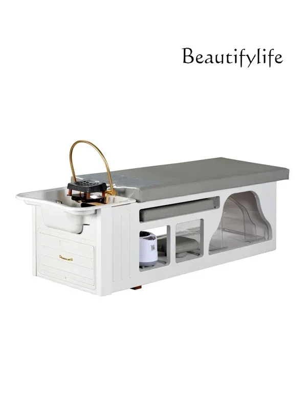 

S Barber shop special head treatment bed constant temperature water circulation fumigation multi-functional integrated bed