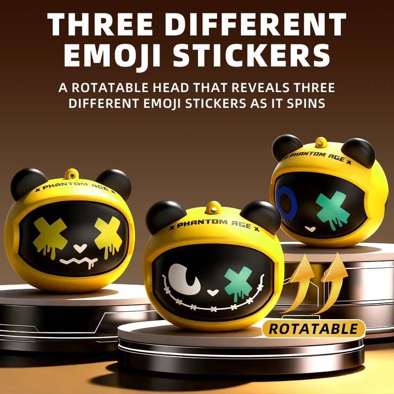 Choice G05D Cartoon Bear Wireless Headphones HiFi Wireless Earphones Rotating Flip-Top Ear Buds for Sport Running Gaming Headset