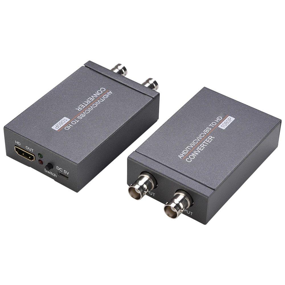 Konverter Kompatibel dengan AHD/TVI/CVI/CVBS Ke HDMI Konverter Video 3MP/4MP/5MP/8MP Konverter Sinyal Kamera Full HD