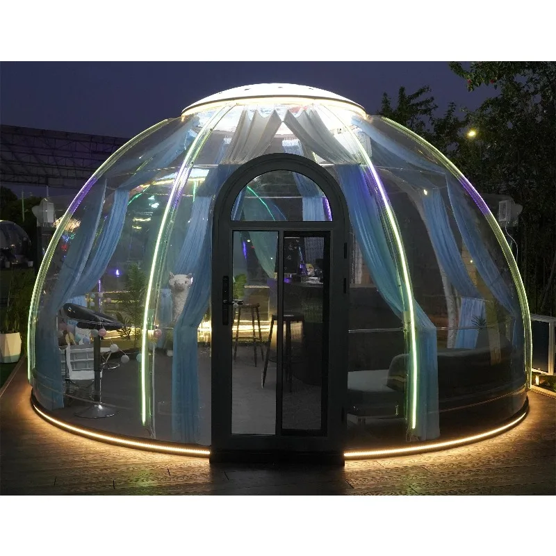 Transparent Bubble Room Luxury Outdoor Bubble Room Elongated Elliptical Shape Star Room for Glamping