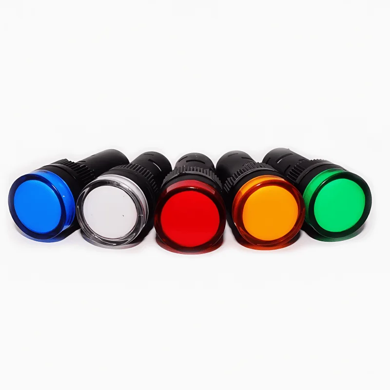 

Hole 16MM power indicator AD16-16C LED signal light 12V24V red, yellow, green, blue and white