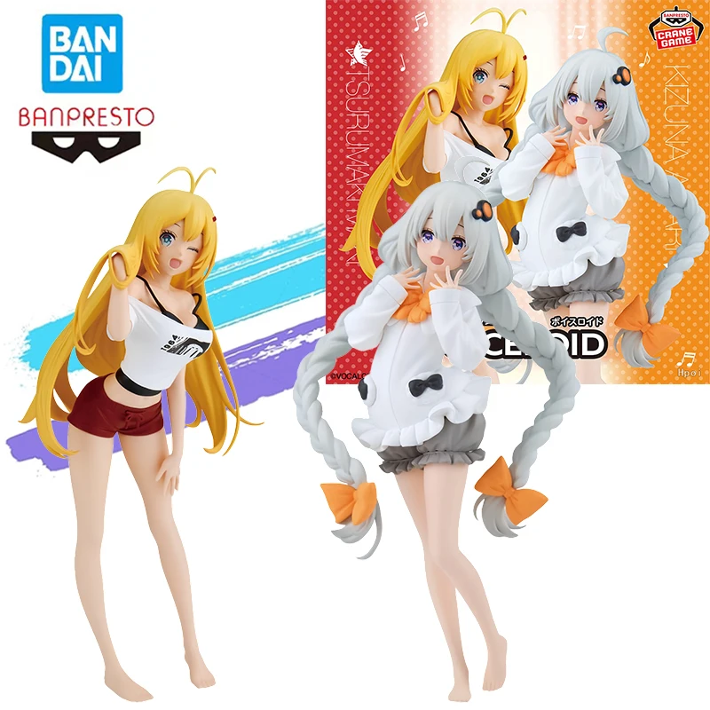 

Original Bandai Banpresto Voiceroid Kizuna Akari Makoto Tsurumaki Another Color Vergift Ornaments Anime Action Figures Model