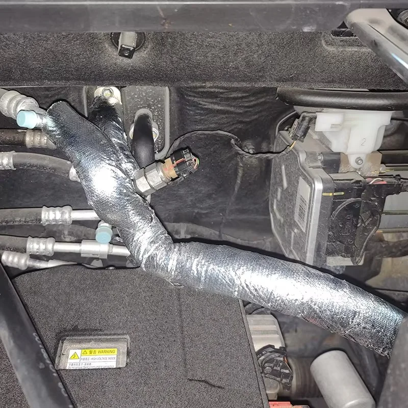 

A +++ для BYD ATTO 3 YUAN PLUS 2022 2023, автомобильный кондиционер, защитный рукав для труб конденсата, изоляционная крышка для труб конденсата