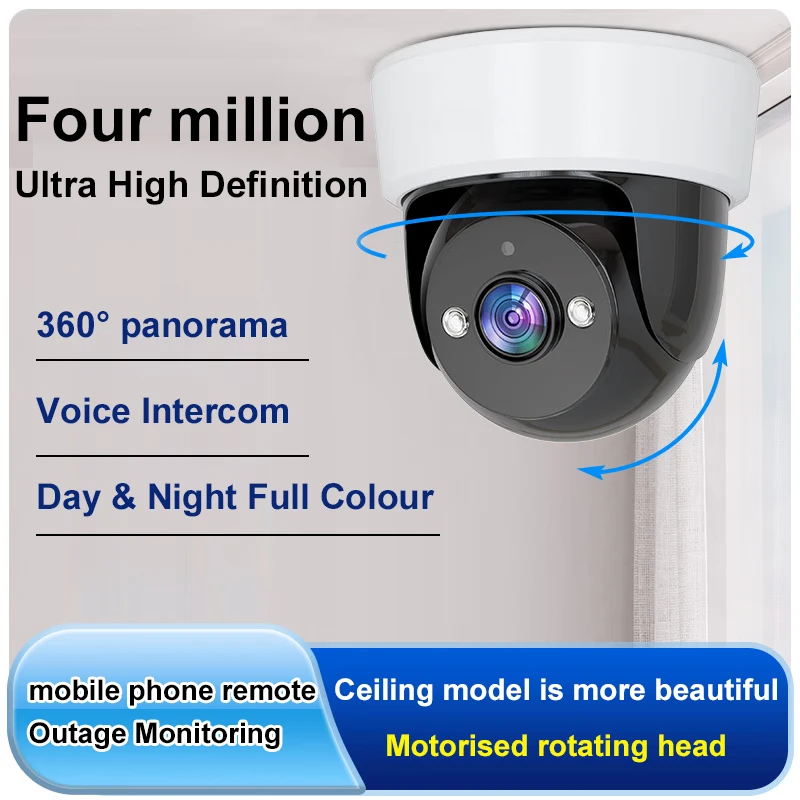 1080P Wifi IP Camera ONVIF Wireless Dome Camera indoor SD Card Audio IP Camera Night Vision