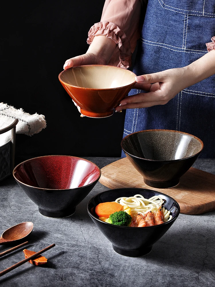 

Japanese Sle Cerc Bowl Home Use Soup Bowl Dert Bowl Rice Bowl Retro Fruit Bowl Noodle Bowl Ice Cr Bowl