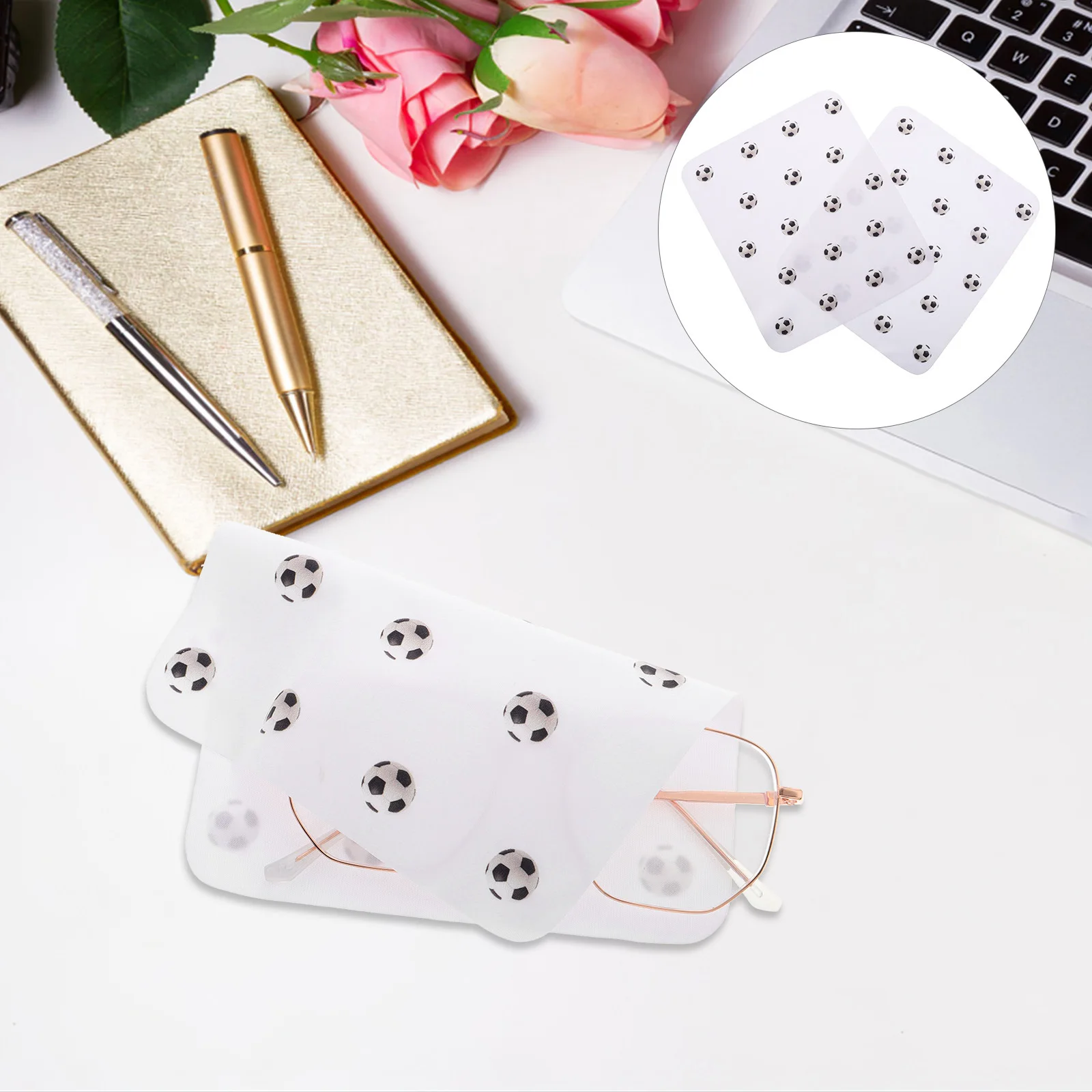 

10Pcs Eyeglass Cleaner Cloth Microfiber Dual-Sided Scratch-Free Cleaning Pad for Lenses Screens Jewelry Portable Compact Design