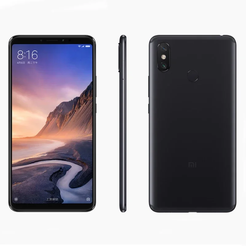 Smartphone Xiaomi Mi Max 3 Global firmware Snapdragon636 Back Fingerprint 6.9 inch 12MP Bluetooth 5.0 Android Smartphone