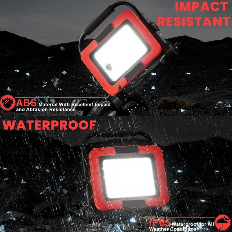 50 واط 10000LM ضوء العمل ForMilwaukee 18VLi-ion بطارية اللاسلكي الأضواء الكاشفة ضوء البناء مصباح يدوي للتخييم التنزه وظيفة #1