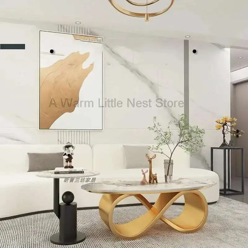 

Aesthetic Designer Side Table Metal Decoration Living Room Luxury Japanese Coffee Table Simple Mesas Bajas Salon Furniture