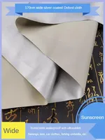 210D Oxford Waterproof Fabric Silver Coated Per Meter for Canopy Tent Awnings Umbrella Sewing Sunscreen Wearable Outdoors Cloth