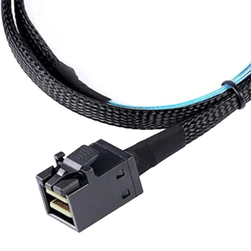 A26P Mini SAS HD 12G SFF8643 إلى 4 SAS 29 Pin SFF8482 كابل موصلات مع 15 Pin SATA موصل الطاقة المراقب المالي