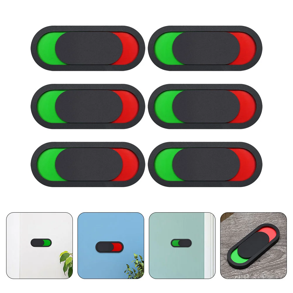 6 Pcs Stands ID Plate Neon Scrunchies Office Signboard The Black Digital Signage