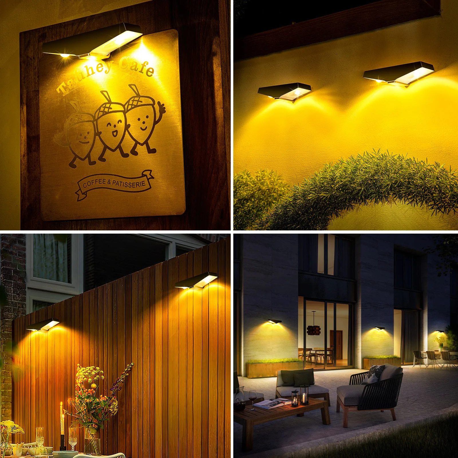 Solar LED Solar Lights Outdoor Waterproof Lighting Garden Light Solar Powered WallLamp Illumination Courtyard Pathway Decoration