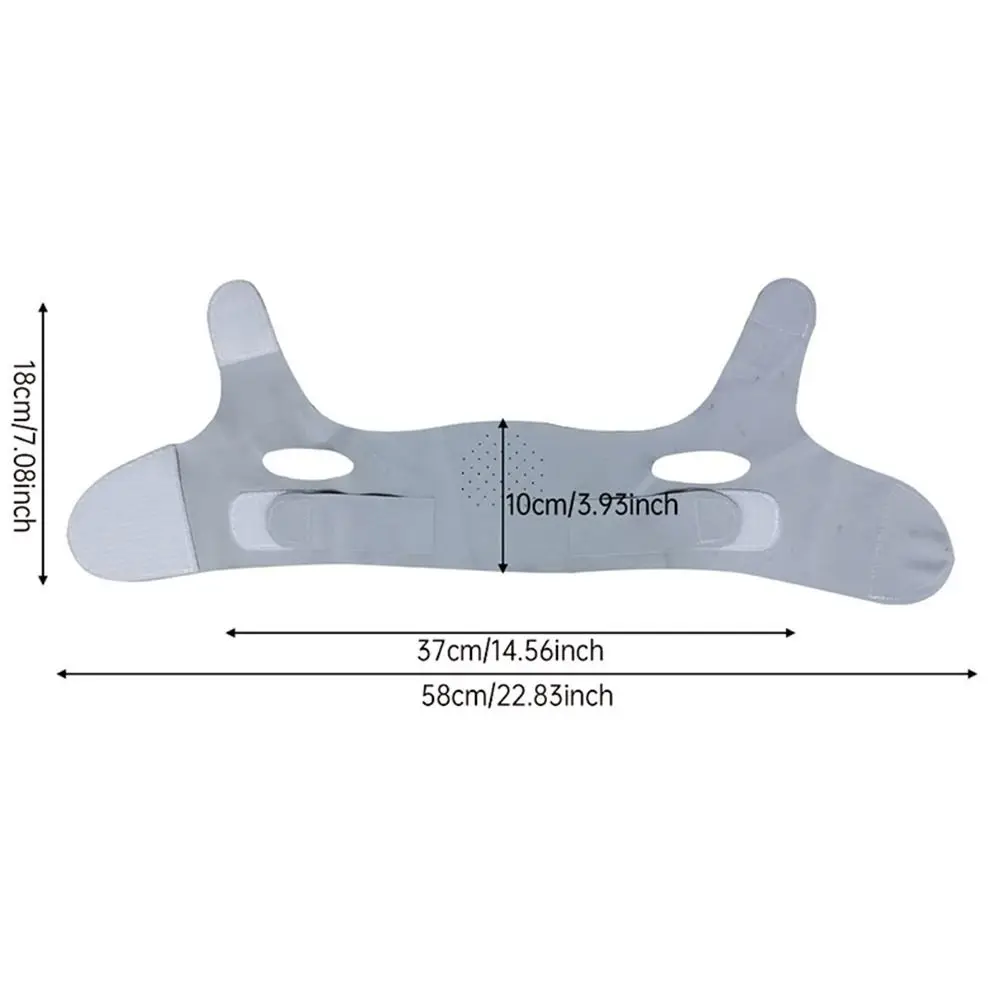 Cinturón de estiramiento Facial ajustable y portátil, correa de estiramiento Facial transpirable y reutilizable, máscara de enfriamiento en forma de V para el cuidado de la piel