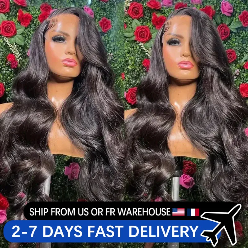 13x4 Lace Front Human Hair Wig Brazilian Body Wave Lace Front Wig 30 36 Inch 13x6 HD Lace Frontal Wigs For Women 4x4 Closure Wig