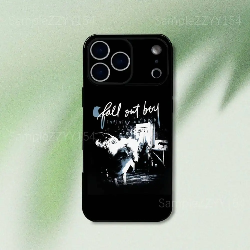 حافظة هاتف Fall Out Boy American Beauty لهاتف iPhone 17,16,15,14,13,12,Pro,Max,Plus,E,SE4,Air,Mini Black Soft Funda