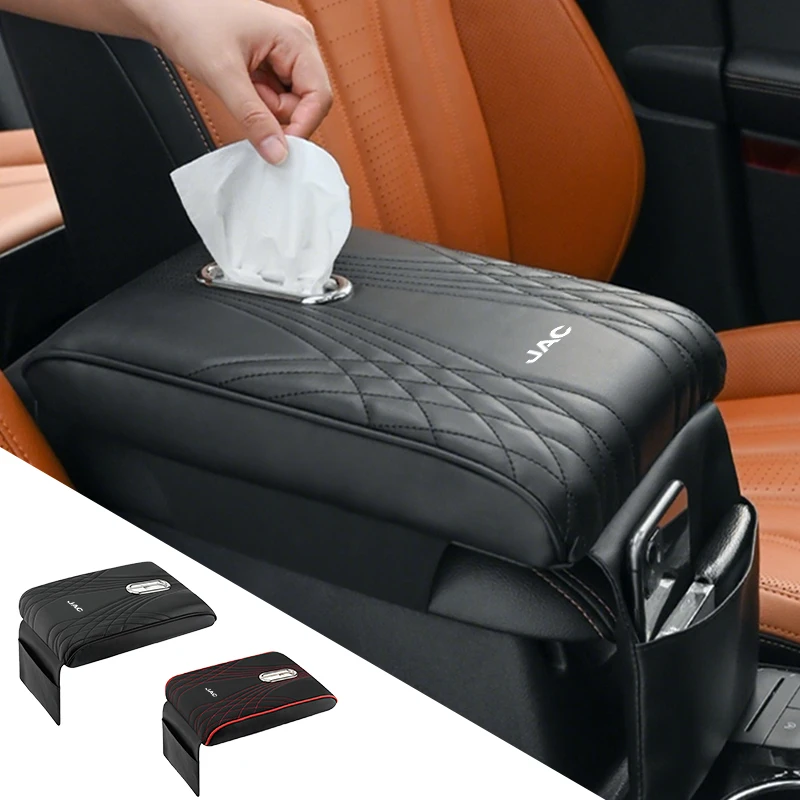 Picture 4: Car Armrest Box Organizer Storage Box  Leather Tissue Box For JAC Refine J3 J4 J7 JS3 JS4 KR1 S2 S3 S4 S5 S7 Vapour T8