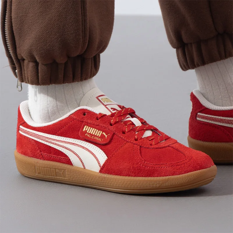 PUMA training shoes, casual shoes for men and women, new genuine product, lightweight, red color, casual sports shoes 401856-01