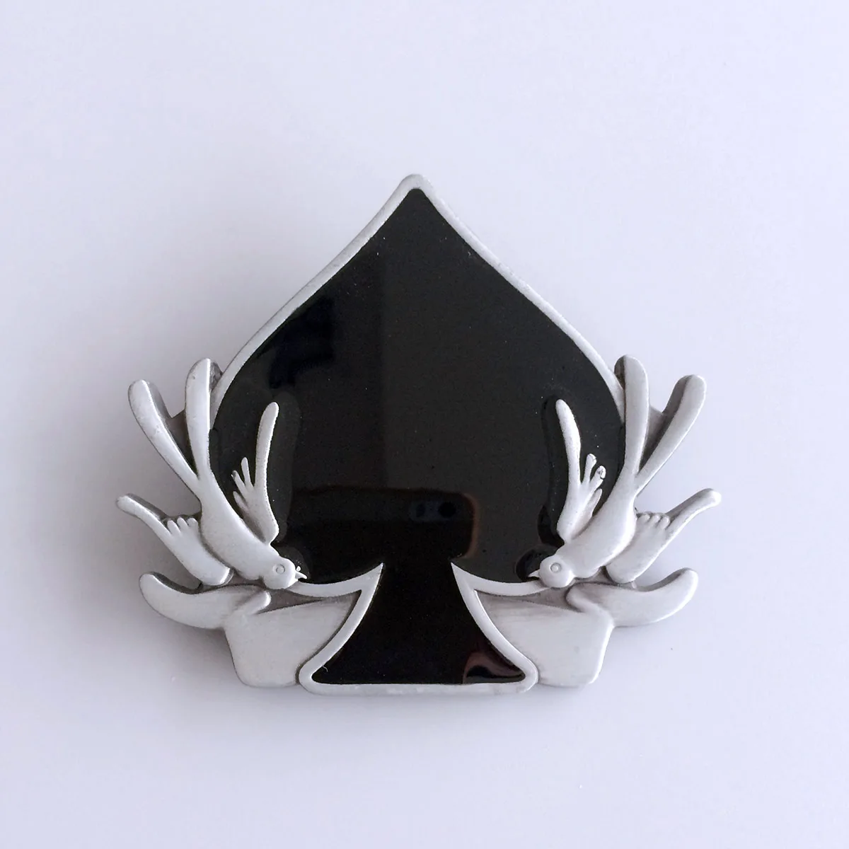 Vintage Style Swallows Enamel Belt Buckle BUCKLE-CS017