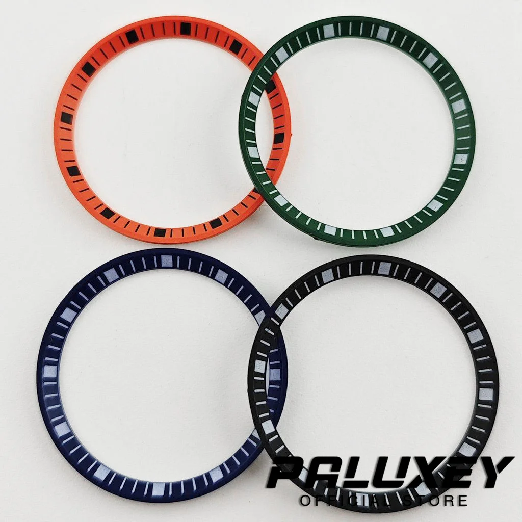 Monster 32mm*27.5mm Watch Chapter Rings Fit Monster Watch Case Plastic 32mm Insert Ring NH35 NH36 Movement Men's Watch Parts