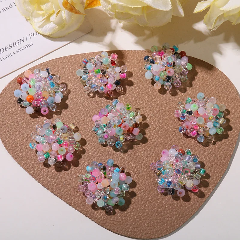 

Shoe Charms 1pc Multicolor Crystal Bead Flower Handwoven Clog Decor Summer Sweet Waterproof Lightweight Durable