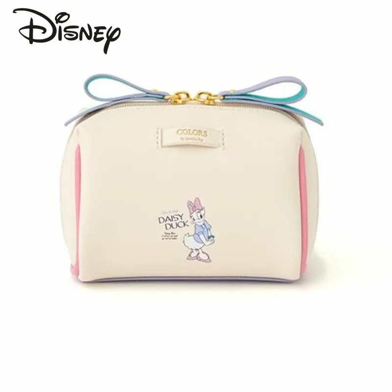 Disney Donald Duck Dai Silk Original 2023 New Women\'s Makeup Bag Luxury Brand Makeup Bags High -quality Cartoon Fashion Backpack