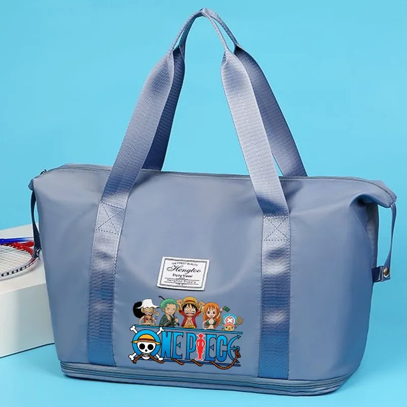 

One Piece Travel Bag Large Capacity Portable Handbags Luffy Zoro Cartoon Anime Pattern Printed Handbag Carry on Luggage Gifts