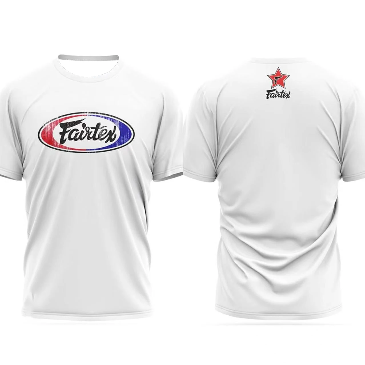 Fighting Suit Fairtex Printing Comfort Casual Sport Top Women's Tshirt Unisex Tee Top Short Sleeve Quick Drying Men's T Shirt