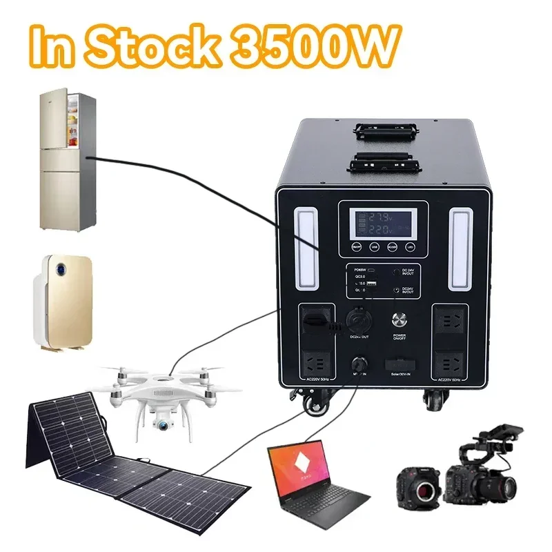 Heißer Verkauf 3500 W Kraftwerk 3 Kva Solar Batterie Generator 5000 watt 220 v Elektrische Solar Tragbare Generatoren für Solar Panel