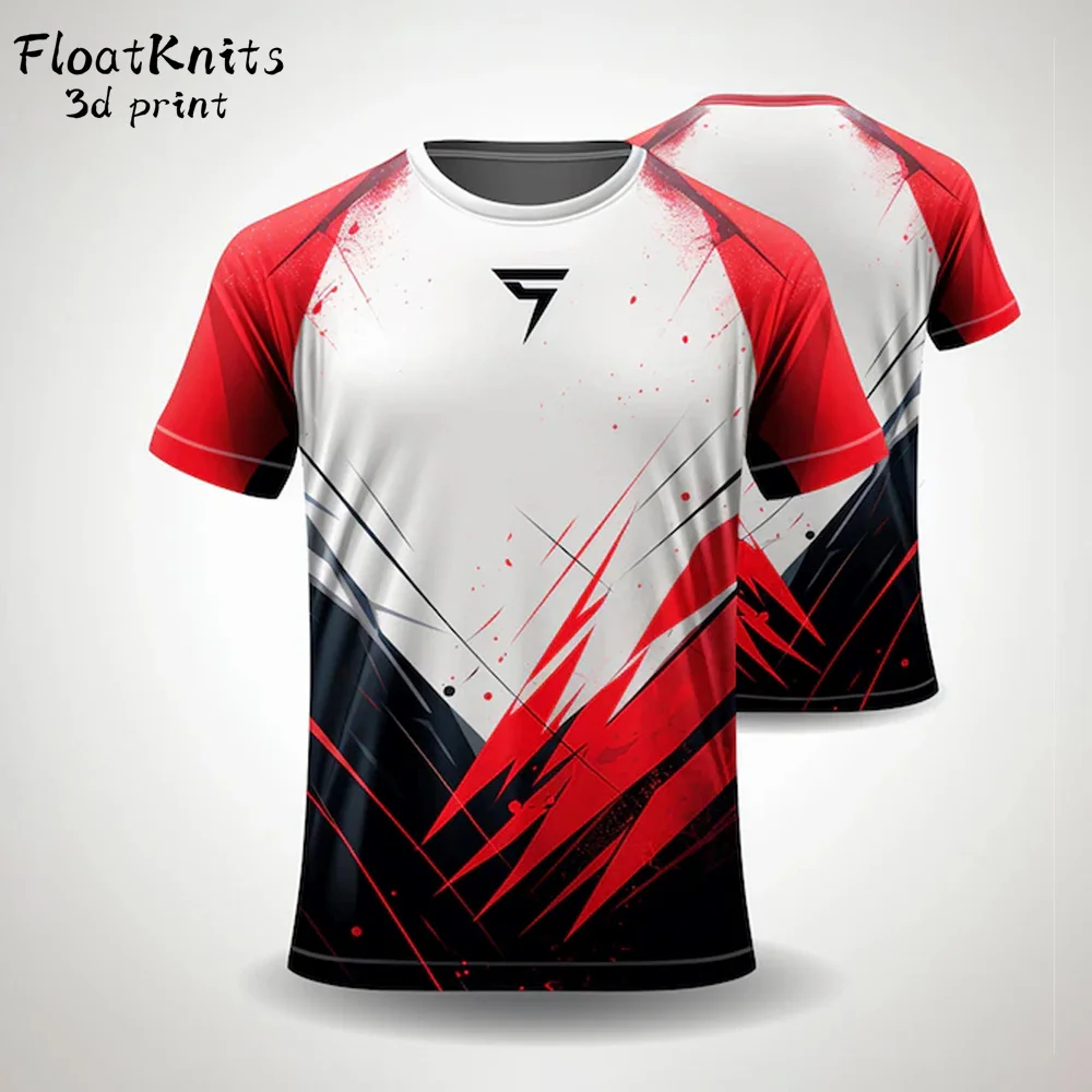 

Simple Sportswear Summer Mens Clothes O-Neck Man Short Sleeve T-shirt Loose Soccer Clothing Oversized T-shirt Breathable Tops