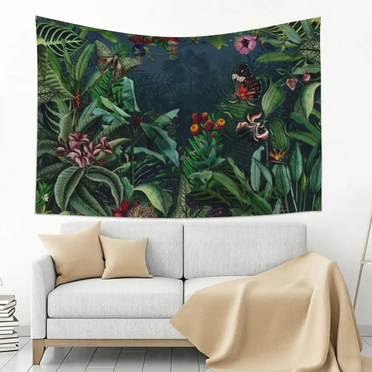 

Midnight Rainforest I Tapestry Wall Art Home Decoration Room Aesthetic Decor Aesthetic Room Decor Tapestry