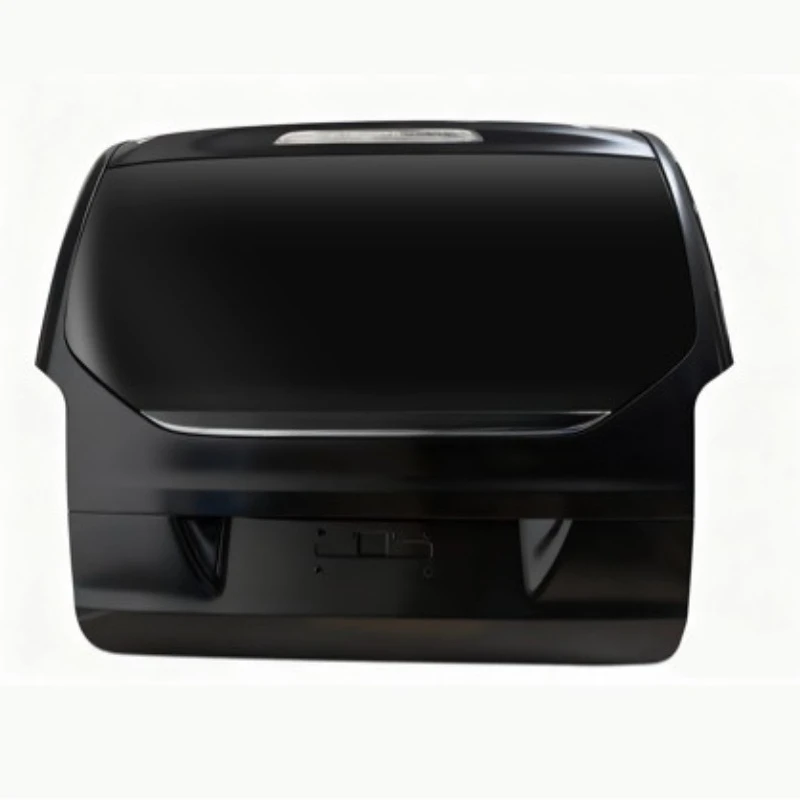 Rear baffle, luggage door assembly with small window appearance modification accessories