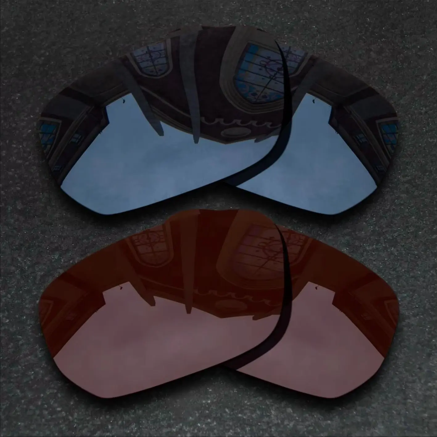 

Grey Black&Bronze Brown Sunglasses Polarized Replacement Lenses for Style Switch