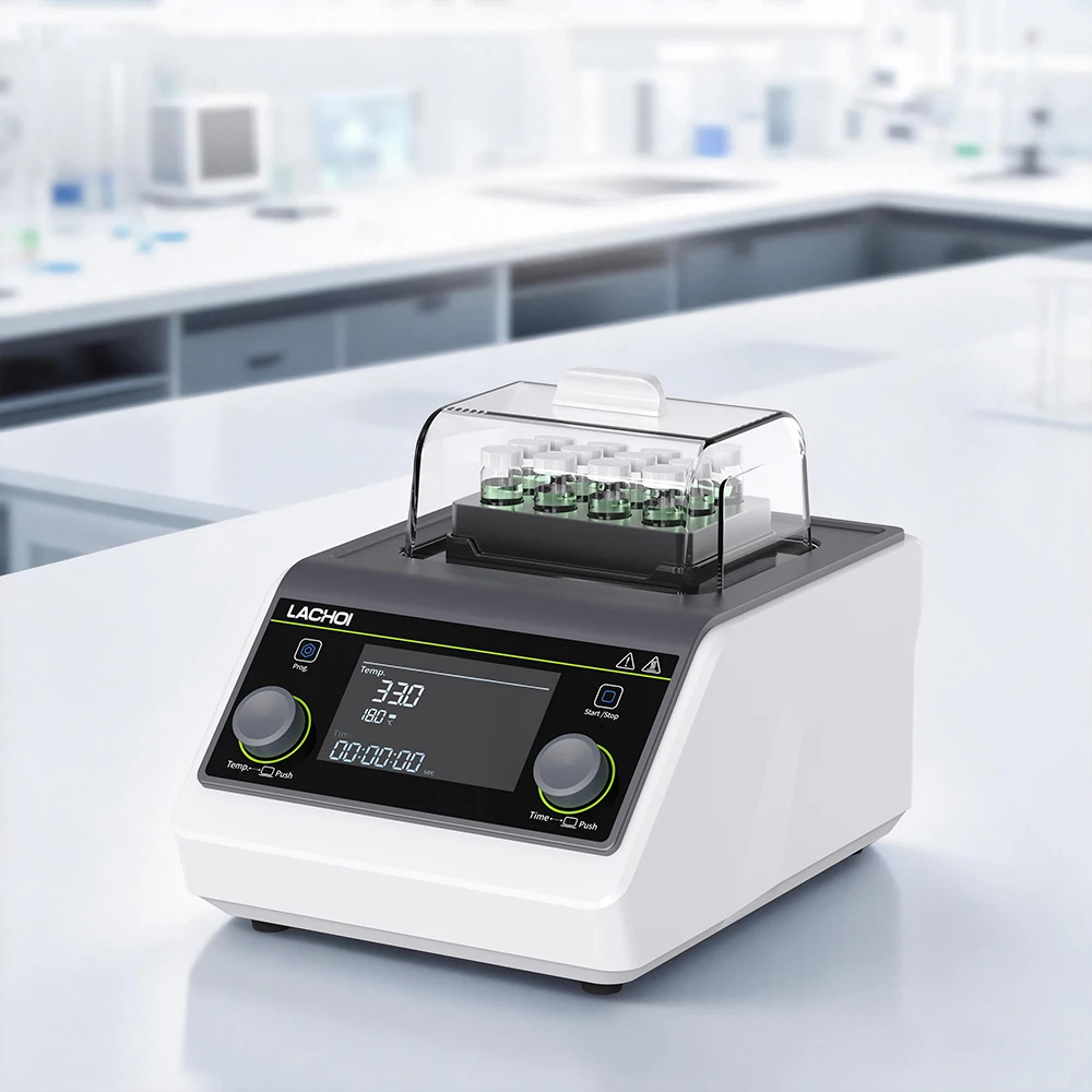 Precise Control Smart Lab Dry Bath 10 Protocols Cools To -30°C Large Display Upgraded All-in-One Solution For Molecular Work