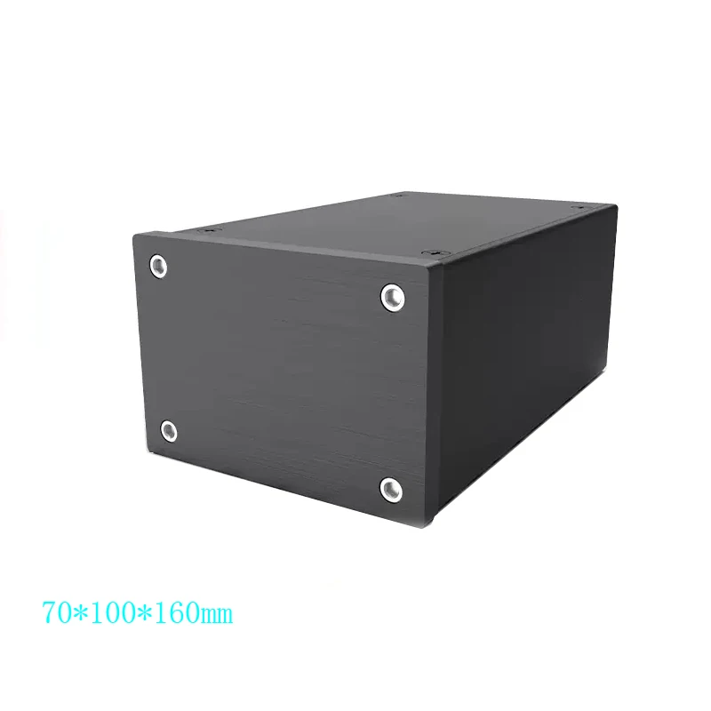 70*100*160mm All-Aluminum Power Supply Enclosure Amplifier Enclosure DIY Amp Case Shell