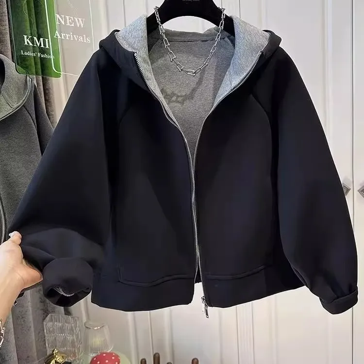 

Мужская толстовка с капюшоном большого размера Jaet в американском стиле ретро, открытый кардиган с двойной молнией, топ из полиэфирного волокна, недеформируемый винтажный сле