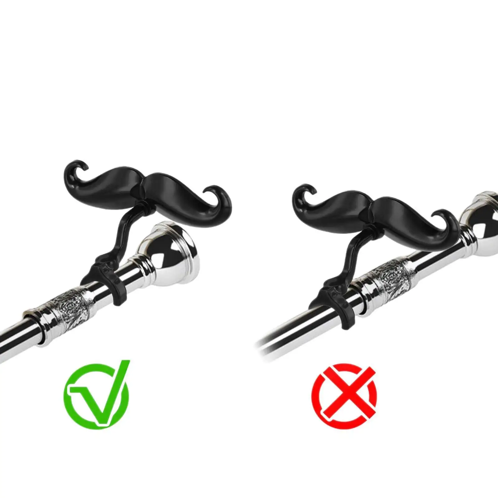 Trumpet Mustache Clamp Portable Musical Instrument Component for Trumpets Trombones Stage Show Performance