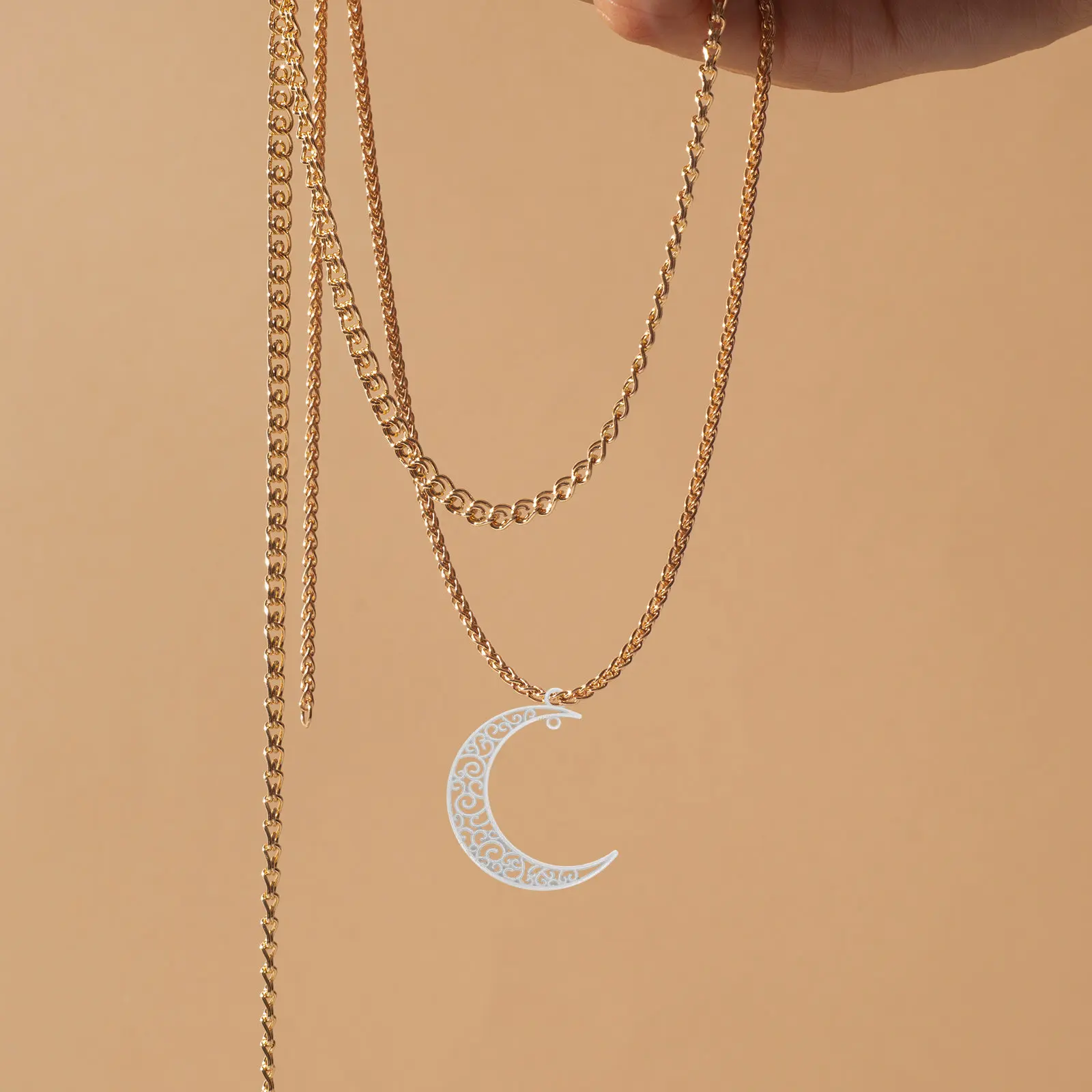 

40 шт. полых подвесок в форме полумесяца, винтажные филигранные шармы из сплава для изготовления ожерелий, браслетов, серег, для рукоделия и создания украшений