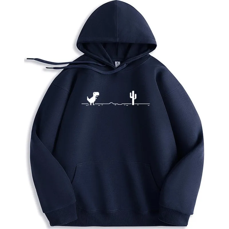 عطل الشبكة بلوزات الديناصور الصغير أزياء عارضة هودي الهيب هوب الرجعية الشارع الشهير فضفاضة مريحة هوديس للجنسين #5